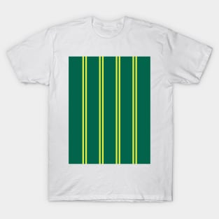 Notts County Green, Yellow Stripes 1985 T-Shirt